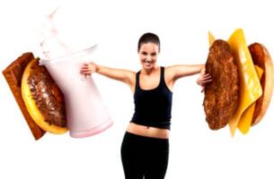 nezdrava hrana za mršavljenje